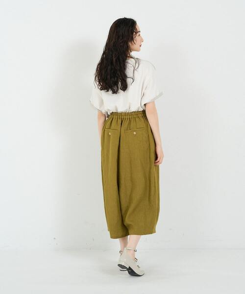 コンジェペイエアデュートリステス　サルエルパンツ　ブラウン conges payes ADIEU TRISTESSE パンツ ワイドサルエルパンツ