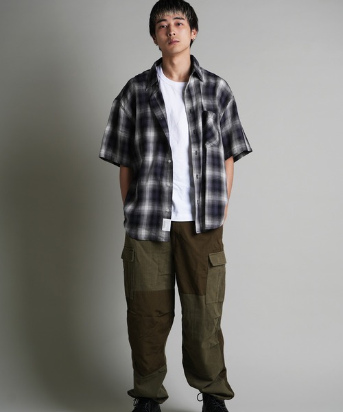 JACKROSE(ジャックローズ)の「JE-CHECK SHIRT SS(シャツ/ブラウス・メンズ・ブラック系2/ブラック/ベージュ・M/L)」の22枚目の写真