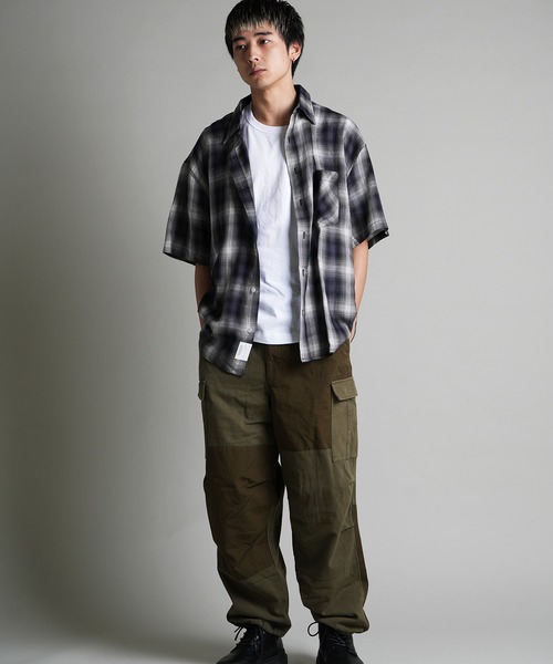 JACKROSE(ジャックローズ)の「JE-CHECK SHIRT SS(シャツ/ブラウス・メンズ・ブラック系2/ブラック/ベージュ・M/L)」の20枚目の写真