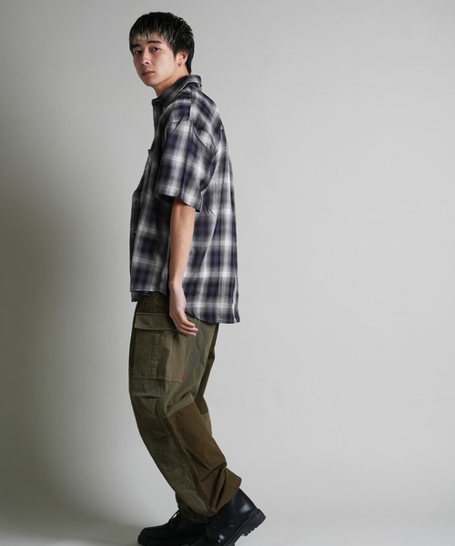 JACKROSE(ジャックローズ)の「JE-CHECK SHIRT SS(シャツ/ブラウス・メンズ・ブラック系2/ブラック/ベージュ・M/L)」の19枚目の写真