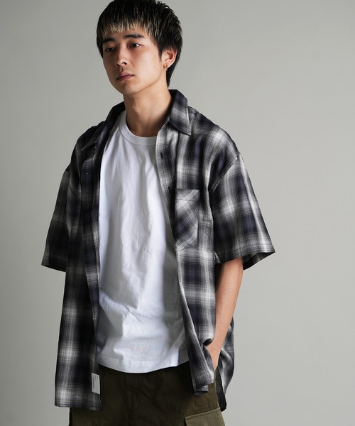 JACKROSE(ジャックローズ)の「JE-CHECK SHIRT SS(シャツ/ブラウス・メンズ・ブラック系2/ブラック/ベージュ・M/L)」の7枚目の写真
