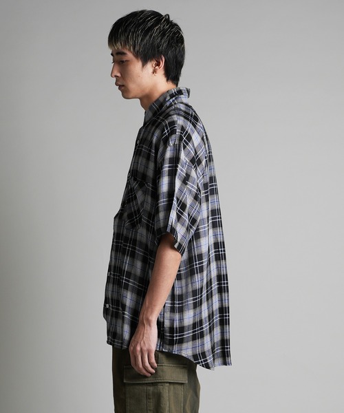 JACKROSE(ジャックローズ)の「JE-CHECK SHIRT SS(シャツ/ブラウス・メンズ・ブラック系2/ブラック/ベージュ・M/L)」の16枚目の写真