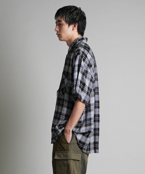 JACKROSE(ジャックローズ)の「JE-CHECK SHIRT SS(シャツ/ブラウス・メンズ・ブラック系2/ブラック/ベージュ・M/L)」の15枚目の写真