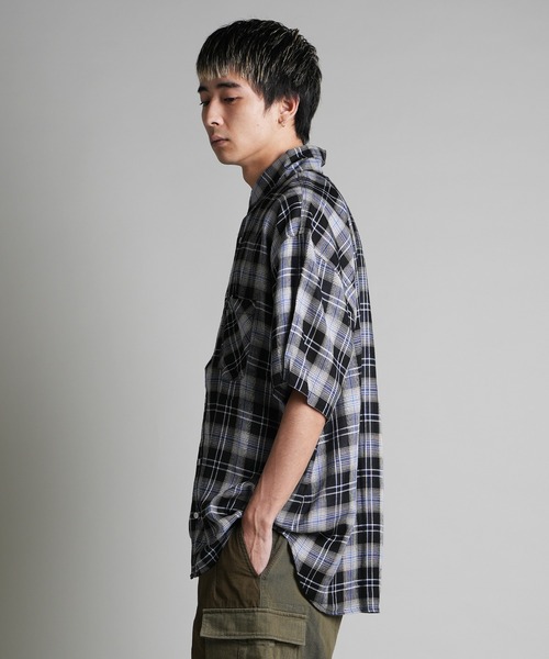 JACKROSE(ジャックローズ)の「JE-CHECK SHIRT SS(シャツ/ブラウス・メンズ・ブラック系2/ブラック/ベージュ・M/L)」の14枚目の写真