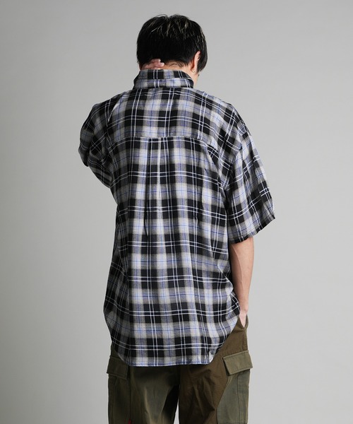 JACKROSE(ジャックローズ)の「JE-CHECK SHIRT SS(シャツ/ブラウス・メンズ・ブラック系2/ブラック/ベージュ・M/L)」の12枚目の写真