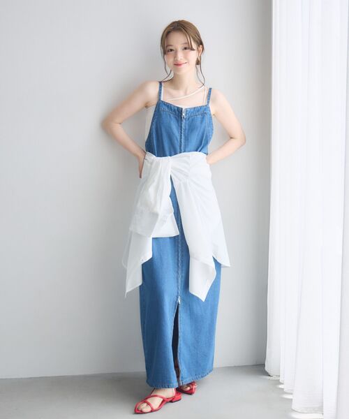 RETRO GIRL（レトロガール）の「胸刺繍BIGシャツ（シャツ/ブラウス・レディース・ブルー/ピンク/ホワイト・FREE）」の13枚目の写真