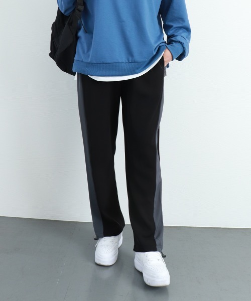 Miniministore(ミニミニストア)の「セミワイドパンツ ジョガーパンツ 韓国(スウェットパンツ・レディース・ダークグレー/ピンク/ブラック・M/XL/2XL/L)」の8枚目の写真