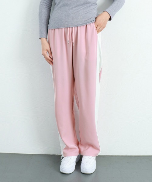 Miniministore(ミニミニストア)の「セミワイドパンツ ジョガーパンツ 韓国(スウェットパンツ・レディース・ダークグレー/ピンク/ブラック・M/XL/2XL/L)」の20枚目の写真