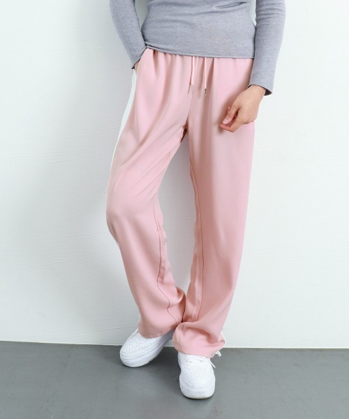Miniministore(ミニミニストア)の「セミワイドパンツ ジョガーパンツ 韓国(スウェットパンツ・レディース・ダークグレー/ピンク/ブラック・M/XL/2XL/L)」の21枚目の写真