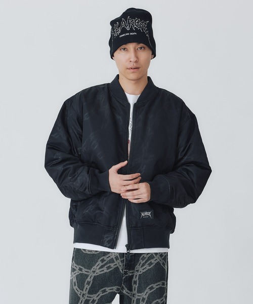Crawling Death（クローリングデス）の「XLARGE×Crawling Death CHAIN BOMBER JACKET（ブルゾン・メンズ・ブラック・S/M/L/XL）」の5枚目の写真