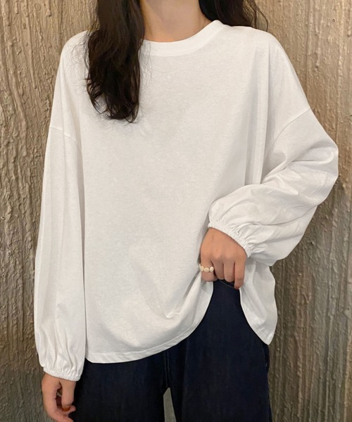 セール】長袖Tシャツ ドロップショルダーtシャツ（Tシャツ/カットソー
