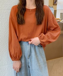 長袖Tシャツ ドロップショルダーtシャツ