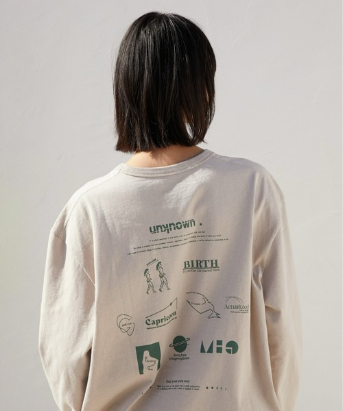 LA PEAU DE GEM（ラポドゥジェム）の「【LA PEAU DE GEM】アクチュアライズ TEE（Tシャツ/カットソー・レディース・グレー/ベージュ・FREE）」の2枚目の写真