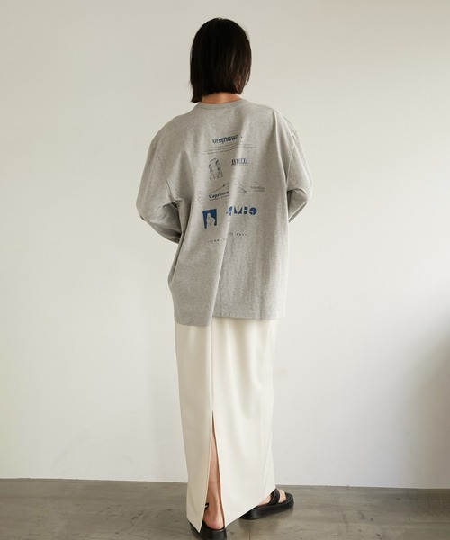 LA PEAU DE GEM（ラポドゥジェム）の「【LA PEAU DE GEM】アクチュアライズ TEE（Tシャツ/カットソー・レディース・グレー/ベージュ・FREE）」の12枚目の写真