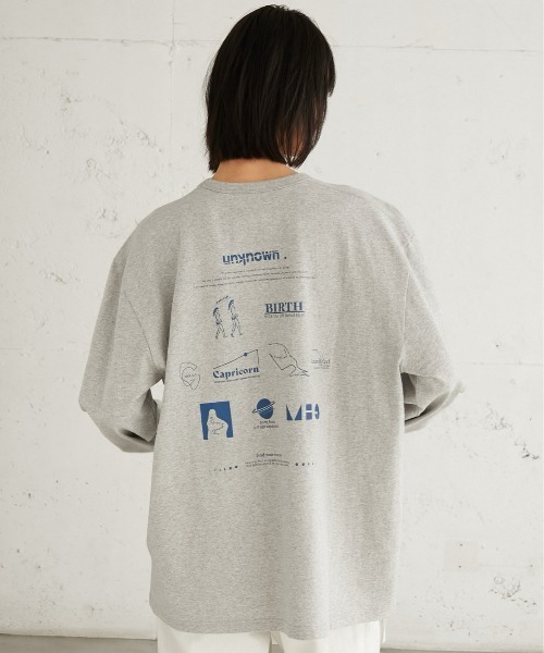LA PEAU DE GEM（ラポドゥジェム）の「【LA PEAU DE GEM】アクチュアライズ TEE（Tシャツ/カットソー・レディース・グレー/ベージュ・FREE）」の8枚目の写真
