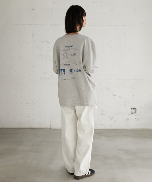 LA PEAU DE GEM（ラポドゥジェム）の「【LA PEAU DE GEM】アクチュアライズ TEE（Tシャツ/カットソー・レディース・グレー/ベージュ・FREE）」の11枚目の写真