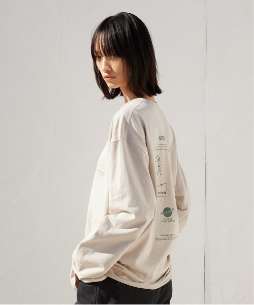 LA PEAU DE GEM（ラポドゥジェム）の「【LA PEAU DE GEM】アクチュアライズ TEE（Tシャツ/カットソー・レディース・グレー/ベージュ・FREE）」の17枚目の写真