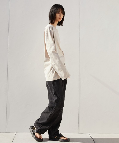 LA PEAU DE GEM（ラポドゥジェム）の「【LA PEAU DE GEM】アクチュアライズ TEE（Tシャツ/カットソー・レディース・グレー/ベージュ・FREE）」の22枚目の写真