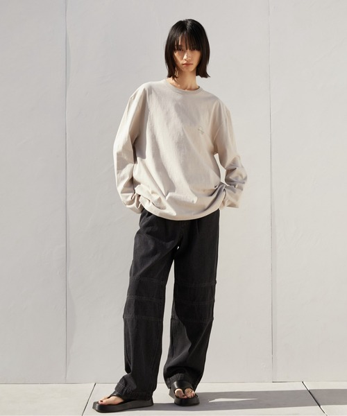 LA PEAU DE GEM（ラポドゥジェム）の「【LA PEAU DE GEM】アクチュアライズ TEE（Tシャツ/カットソー・レディース・グレー/ベージュ・FREE）」の20枚目の写真