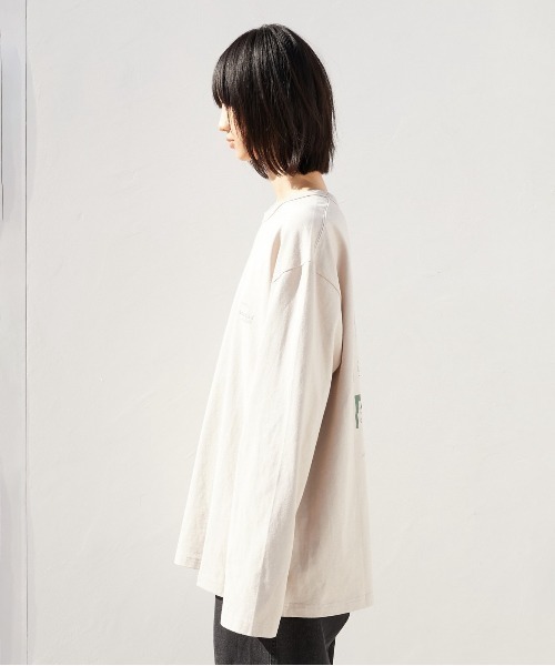 LA PEAU DE GEM（ラポドゥジェム）の「【LA PEAU DE GEM】アクチュアライズ TEE（Tシャツ/カットソー・レディース・グレー/ベージュ・FREE）」の16枚目の写真