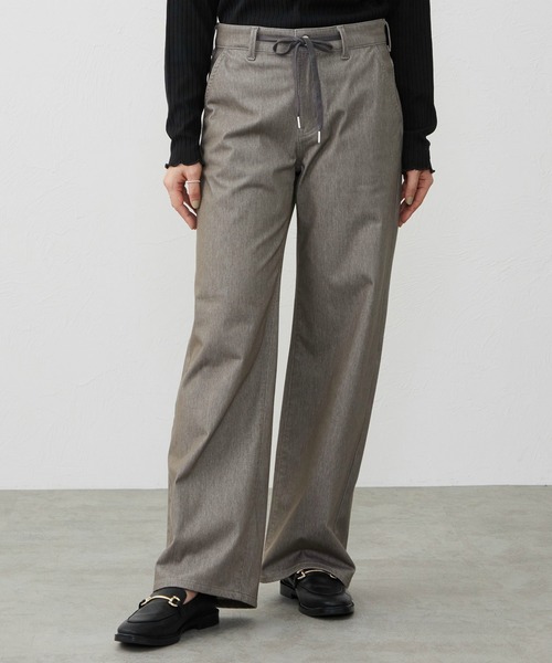EDWIN(エドウィン)の「EDWIN LADIES ジャージーズ イージーワイドデニムパンツ(デニムパンツ・レディース・ダークインディゴブルー/ライトインディゴブルー/ベージュ/サンドグレー/チャコール/オリーブ/グレー系その他2/グレー系その他/ベージュ系その他/ブラック系その他/ネイビー/グレイッシュベージュ/ブラック・SMALL/MEDIUM/LARGE/X-SMALL/X-LARGE)」の10枚目の写真