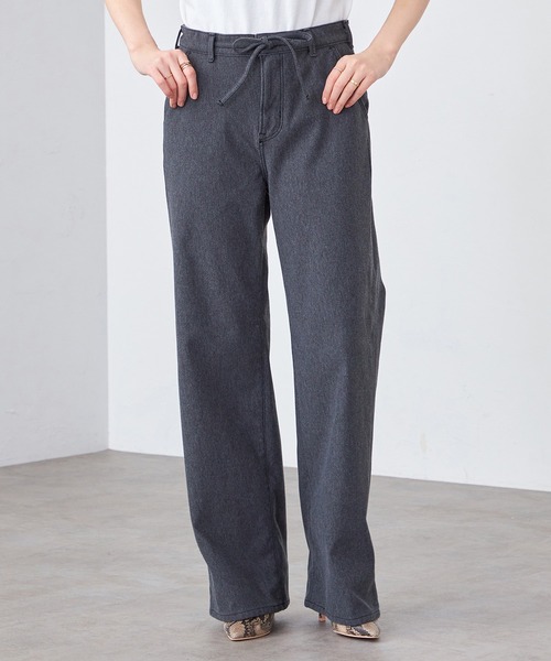 誕生日プレゼント EDWIN LADIES イージーワイドデニムパンツ（デニム ジャージーズ パンツ