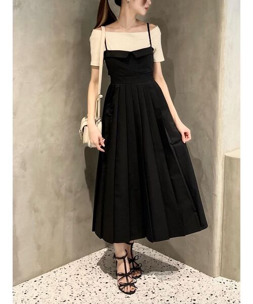 EATME(イートミー)の「オフショルドッキングワンピース(ワンピース・レディース・ブラック/グレー・MEDIUM/SMALL)」の3枚目の写真