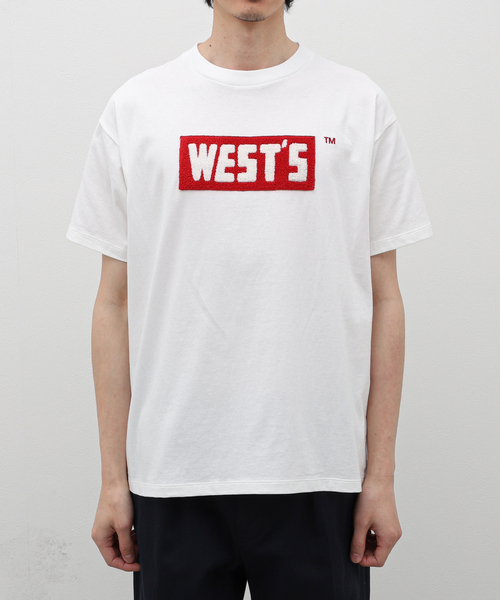 WESTOVERALLS(ウエストオーバーオールズ)の「【WESTOVERALLS / ウェストオーバーオールズ】WESTS BOX LOGO T-SHIRT(Tシャツ/カットソー・メンズ・ホワイト・LARGE)」の11枚目の写真