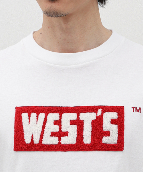 WESTOVERALLS(ウエストオーバーオールズ)の「【WESTOVERALLS / ウェストオーバーオールズ】WESTS BOX LOGO T-SHIRT(Tシャツ/カットソー・メンズ・ホワイト・LARGE)」の14枚目の写真
