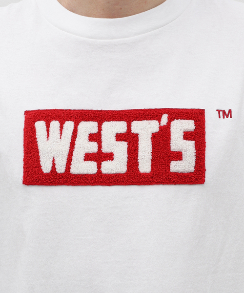 WESTOVERALLS(ウエストオーバーオールズ)の「【WESTOVERALLS / ウェストオーバーオールズ】WESTS BOX LOGO T-SHIRT(Tシャツ/カットソー・メンズ・ホワイト・LARGE)」の7枚目の写真