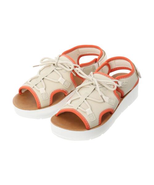 Green　Parks（グリーンパークス）の「RUPIS.レースアップスポーツサンダル（サンダル・レディース・ブラック/ホワイト/ライトベージュ・M/L/S）」の3枚目の写真