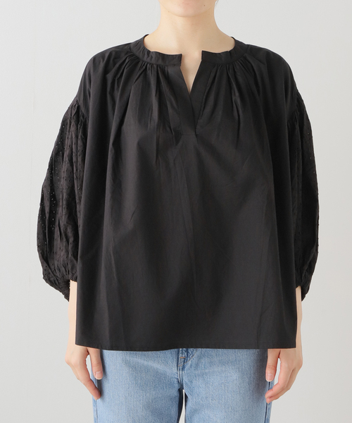 IENA(イエナ)の「【AME ANTWERP/アメ アントワープ】VOLUME SLEEVE BLOUSE ブラウス(シャツ/ブラウス・レディース・ホワイト/ブラック・FREE)」の14枚目の写真