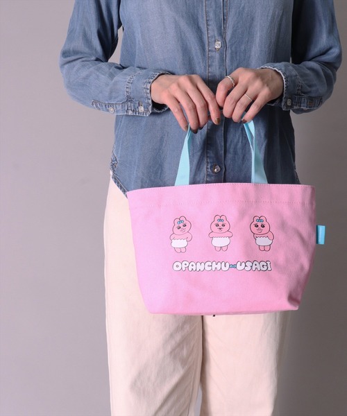 愛美出品 おぱんちゅうさぎ トートバッグ ランチバッグ トートバッグ＆アクキー付ミニポーチ【@Loppi・HMV限定】 : お