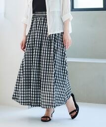 le.coeur blanc | ギンガムチェックギャザースカート(スカート)
