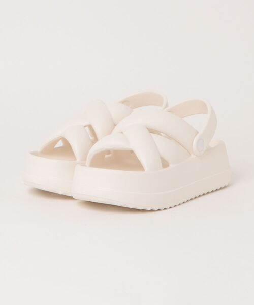 Ritzy（リッツィー）の「クロスデザイン 厚底サンダル（サンダル・レディース・ホワイト/ブラック・25.5/24.5/23.5）」の21枚目の写真