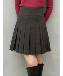 MERCURYDUO | 【セットアップ着用可】ラップ風プリーツチェックミニスカパン(その他パンツ)