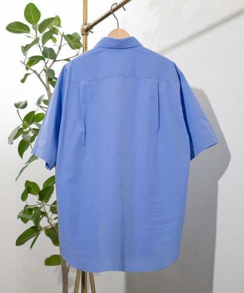 ブロードシャーリングシャツ garsonwave シャツ 「日本製」ギンガムチェック ワイドカラー