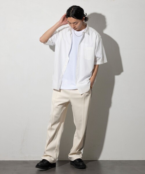 FREAK'S STORE(フリークスストア)の「NEW LOOSE FIT BROAD RC SHIRT SS/ニュー ルーズフィット ブロード レギュラーカラーシャツ ショートスリーブ(シャツ/ブラウス・メンズ・その他9/サックスブルー/その他16/ホワイト/その他13・SMALL/LARGE/MEDIUM)」の10枚目の写真