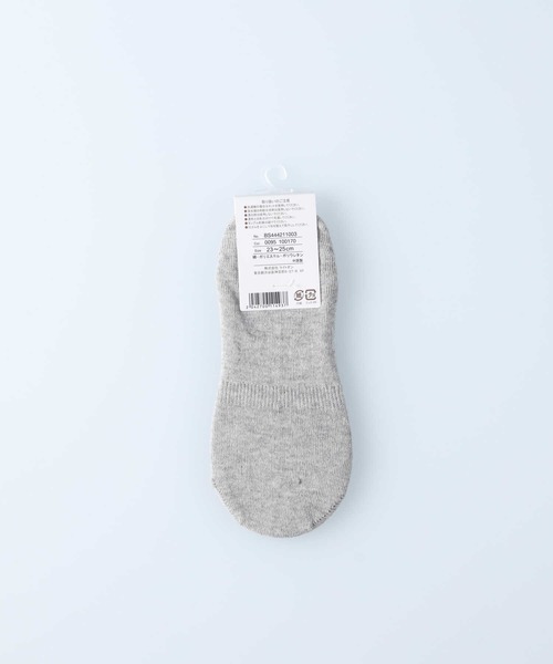 Right-on(ライトオン)の「【BASIC SOCKS】ISフロントスマイルガラ(ソックス/靴下・レディース・ネイビー/グレー・フリー)」の7枚目の写真