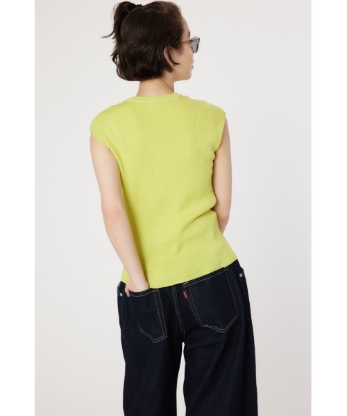 RODEO CROWNS WIDE BOWL（ロデオクラウンズワイドボウル）の「BASIC ノースリーブ ニット トップス（その他トップス・レディース・ライム/レッド/オフホワイト/ブラック・FREE）」の12枚目の写真