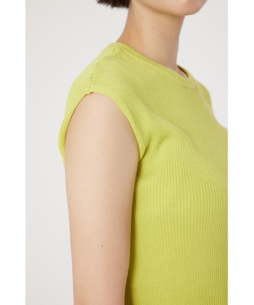 RODEO CROWNS WIDE BOWL（ロデオクラウンズワイドボウル）の「BASIC ノースリーブ ニット トップス（その他トップス・レディース・ライム/レッド/オフホワイト/ブラック・FREE）」の19枚目の写真