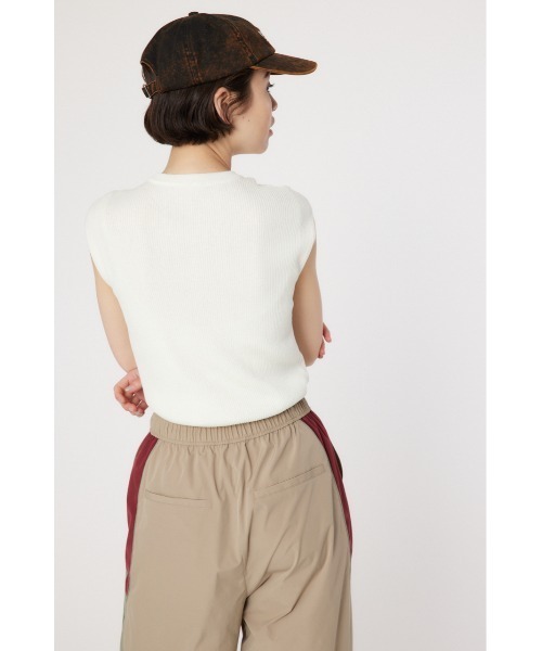 RODEO CROWNS WIDE BOWL（ロデオクラウンズワイドボウル）の「BASIC ノースリーブ ニット トップス（その他トップス・レディース・ライム/レッド/オフホワイト/ブラック・FREE）」の7枚目の写真