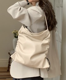 Vipoa | Drawcord leather tote bag(トートバッグ)