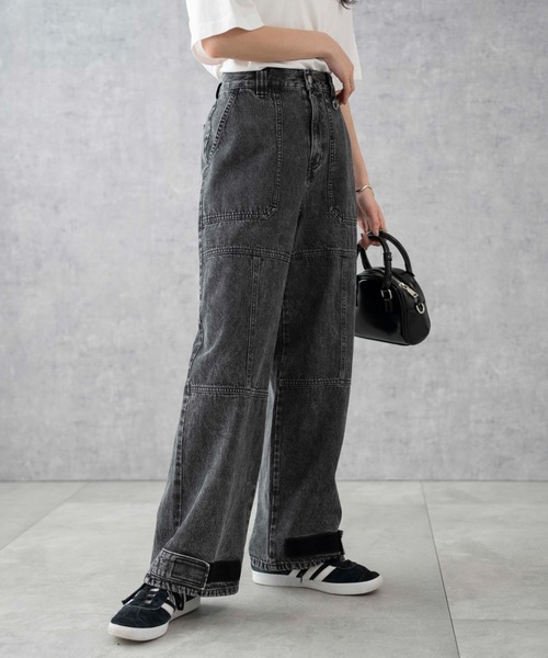 セール】WEGO/デニムベイカーステッチパンツ（デニムパンツ）｜WEGO
