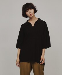 tk.TAKEO KIKUCHI | スキッパーニットポロシャツ(Tシャツ/カットソー)
