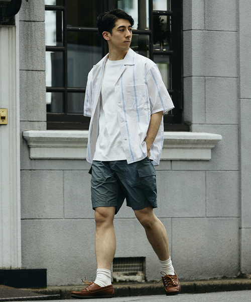 JOURNAL STANDARD relume(ジャーナルスタンダード レリューム)の「European Flax / ヨーロピアンフラックス リネンストライプオープンカラーシャツ(シャツ/ブラウス・メンズ・ブラウン系その他/ライトグリーン/ブルー系その他・LARGE/MEDIUM)」の15枚目の写真