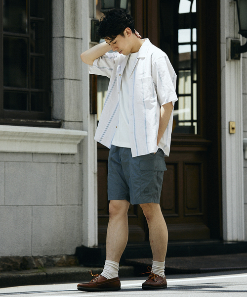 JOURNAL STANDARD relume(ジャーナルスタンダード レリューム)の「European Flax / ヨーロピアンフラックス リネンストライプオープンカラーシャツ(シャツ/ブラウス・メンズ・ブラウン系その他/ライトグリーン/ブルー系その他・LARGE/MEDIUM)」の17枚目の写真