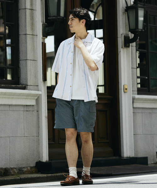 JOURNAL STANDARD relume(ジャーナルスタンダード レリューム)の「European Flax / ヨーロピアンフラックス リネンストライプオープンカラーシャツ(シャツ/ブラウス・メンズ・ブラウン系その他/ライトグリーン/ブルー系その他・LARGE/MEDIUM)」の18枚目の写真