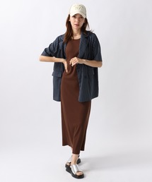 【2024SS】カップ付きリブワンピース