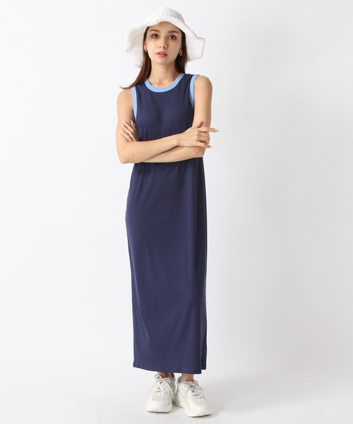 FOREVER 21（フォーエバー トゥエンティーワン）の「【2024SS】カップ付きリブワンピース（ワンピース・レディース・その他/ダークブラウン/ネイビー/ブラック・SMALL/MEDIUM）」の3枚目の写真
